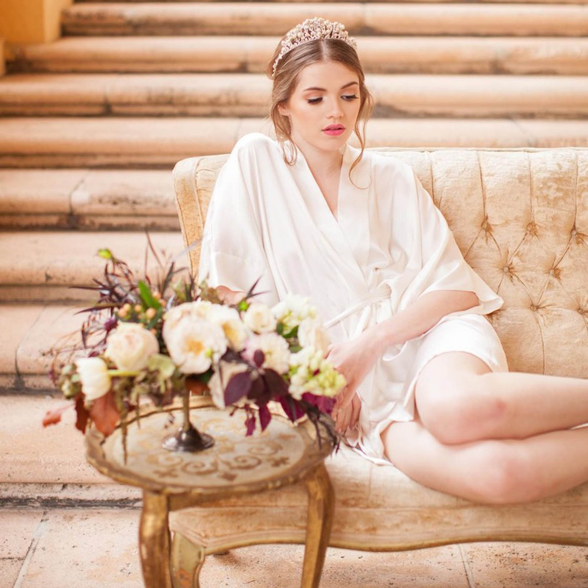 GirlandaSeriousDream-Samantha-silk-bridal-robe-braut-morgenmantel-kimono-seide-ivory-8 Girl & a Serious Dream Braut Kimono SAMANTHA aus reiner Seide - blush