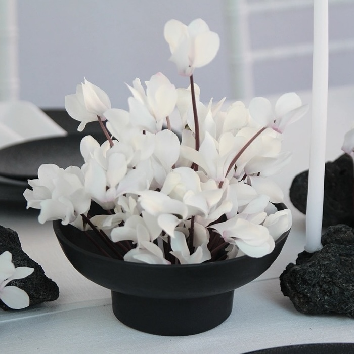Steckschale IKEBANA, 3-tlg., schwarz Steckschale IKEBANA, 3-tlg., schwarz