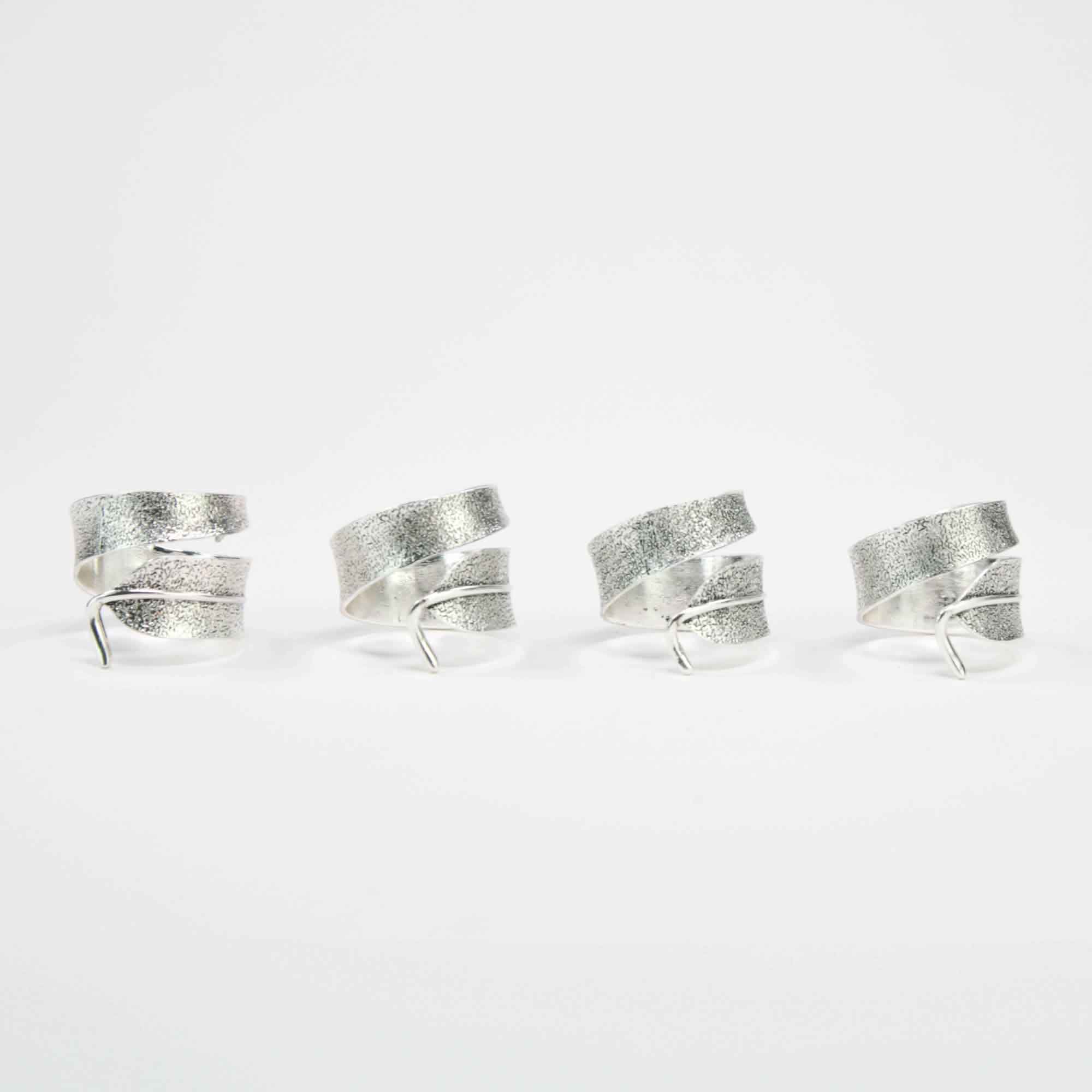 serviettenringe-silber-eukalyptus-03 Serviettenringe silber EUKALYPTUS, 4er Set