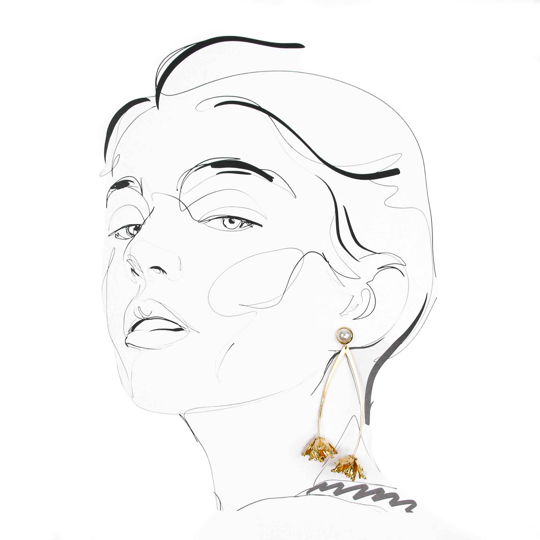 Nea Milano Linnea Gold Ohrringe Earrings-1