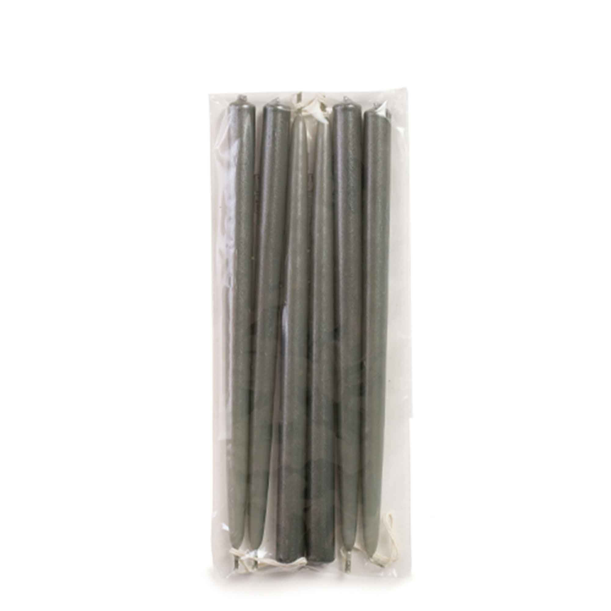 rustik-lys-dunne-spitzkerzen-stone-1 Dünne Stabkerzen STONE Glitzer – 6 Stk., 1.2 x 20 cm